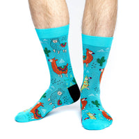 Men's King Size Fun Llamas Socks