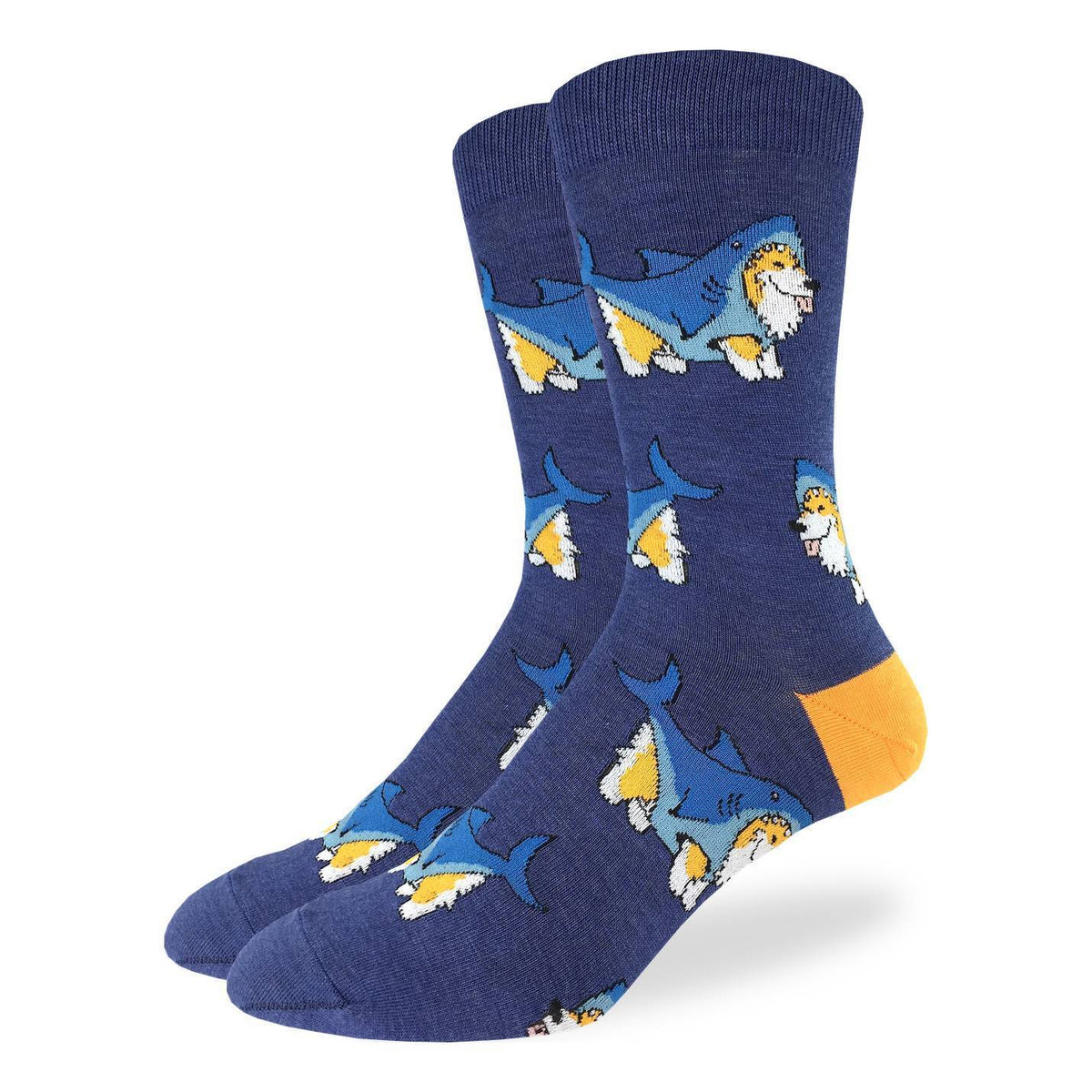 Men's Corgi Sharks Socks – Good Luck Sock