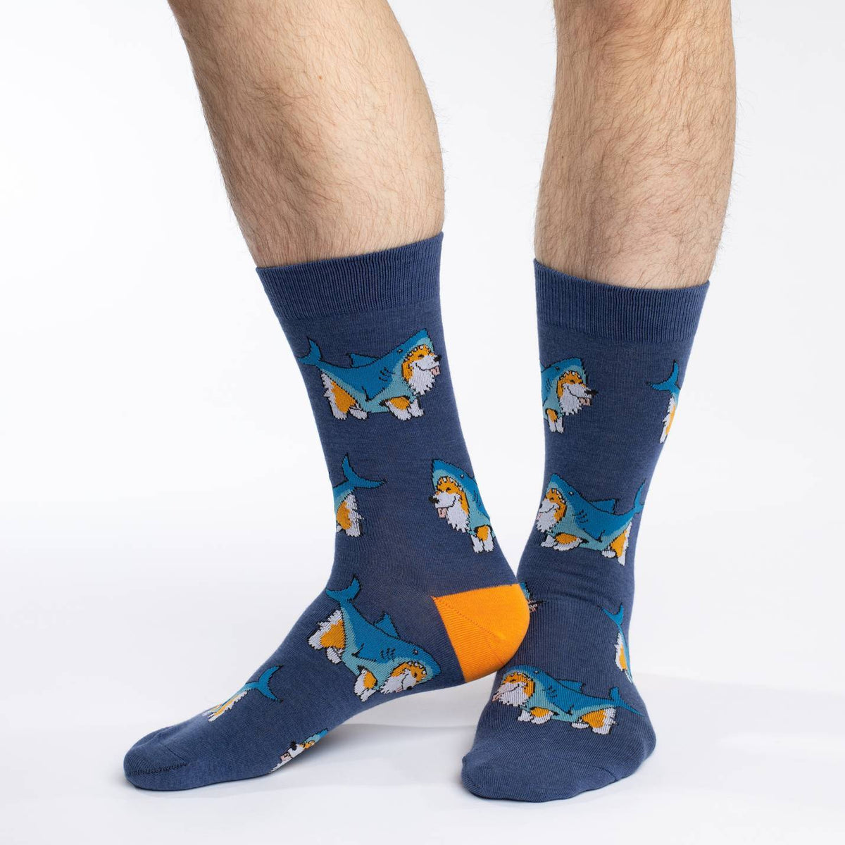Men's Corgi Sharks Socks – Good Luck Sock
