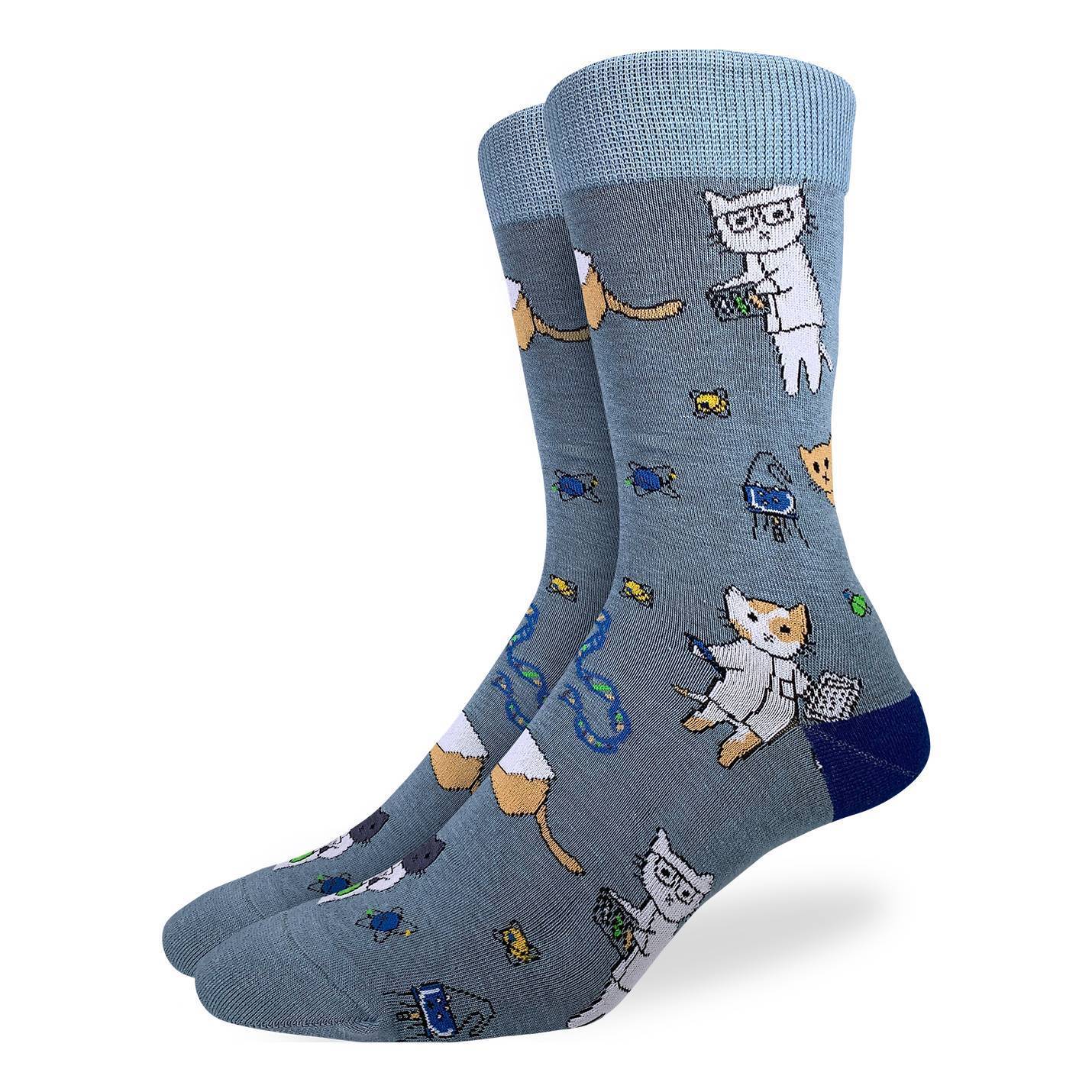 Men's Science Cats Socks – Good Luck Sock