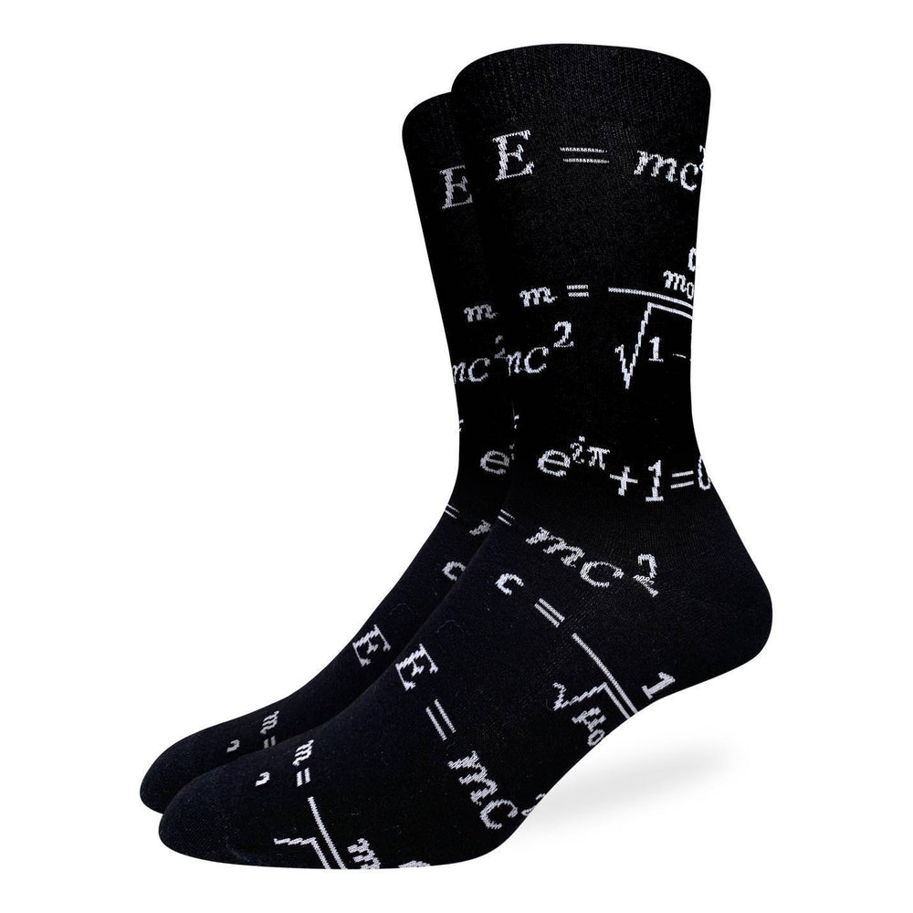 Men's Big & Tall Math Equations Socks – Good Luck Sock