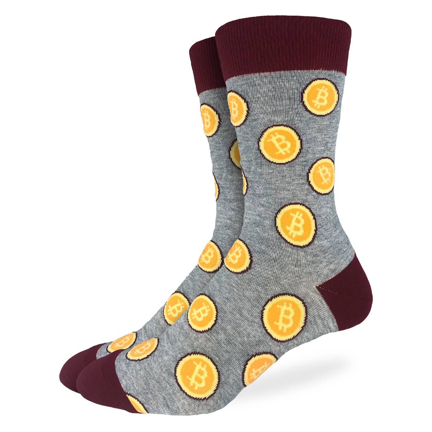 Bitcoin Monogram Socks for Sale by bluprnt