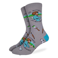 Men's Big & Tall Bob Ross, Happy Accident Socks