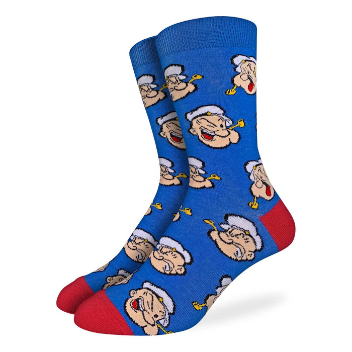 Men's Popeye, Faces Socks