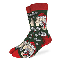 Men's Big & Tall Santa's Naughty List Socks