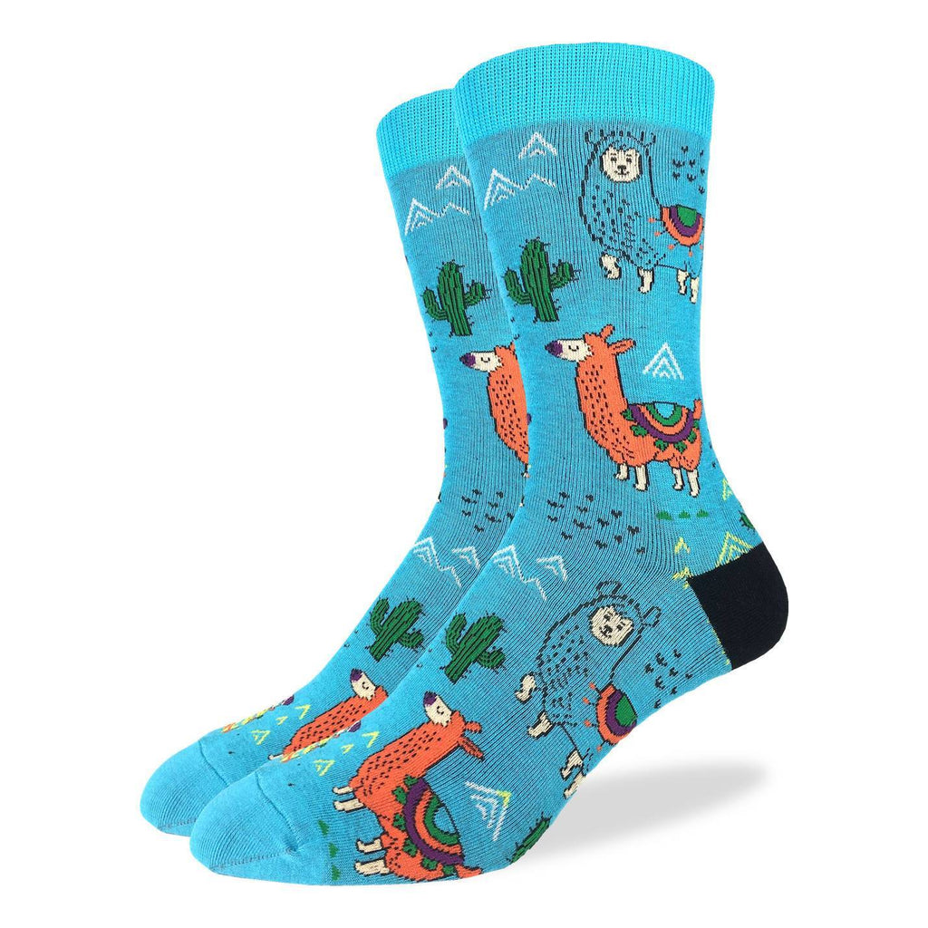 Men's King Size Fun Llamas Socks