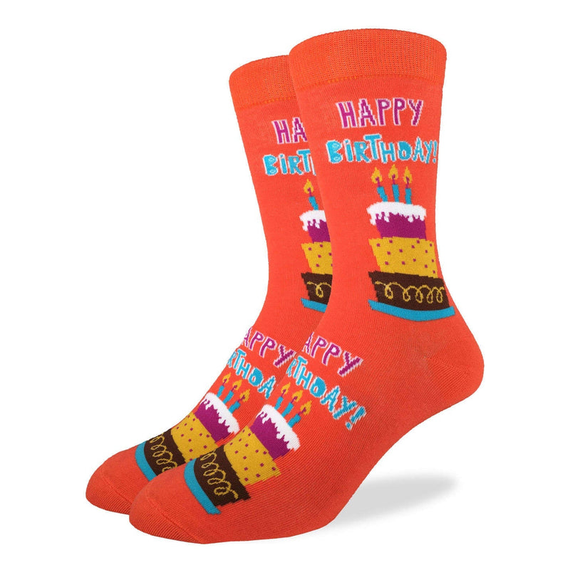 Men's King Size Happy Birthday Socks