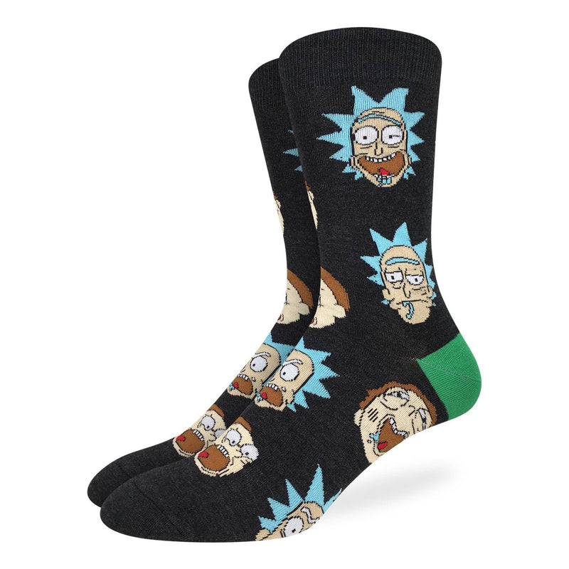Men's King Size Rick and Morty, Facial Expressions Socks