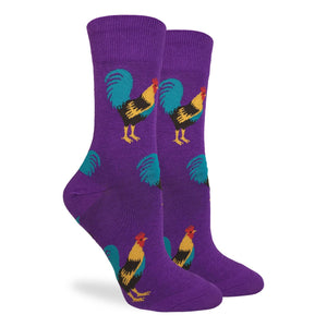 Women's Purple Rooster Socks