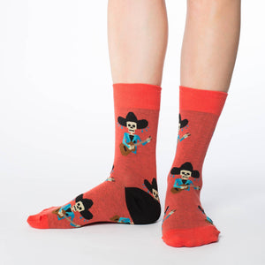 Women's Mariachi Skeleton Socks