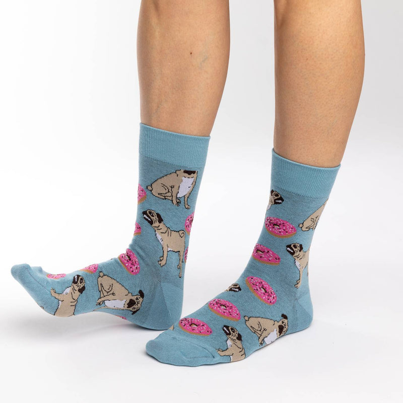 Women's Pugs and Donuts Socks