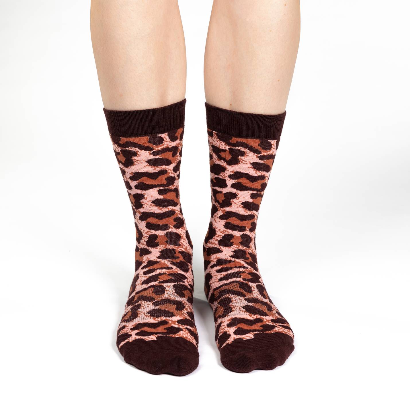 Women s Leopard Print Socks Good Luck Sock