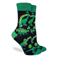 Women's Saint Patrick's Day Dinosaurs Socks