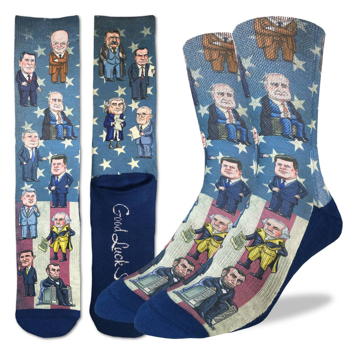 Men's Past Presidents of United States Socks