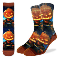 Men's Evil Pumpkin Halloween Socks