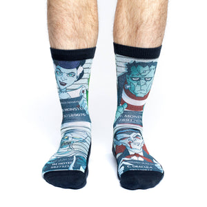 Men's Halloween Mugshots Socks