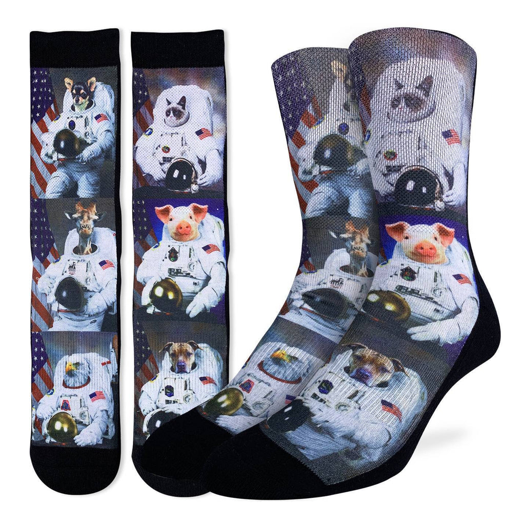 Men's Animals Dressed Up As Astronaut Socks