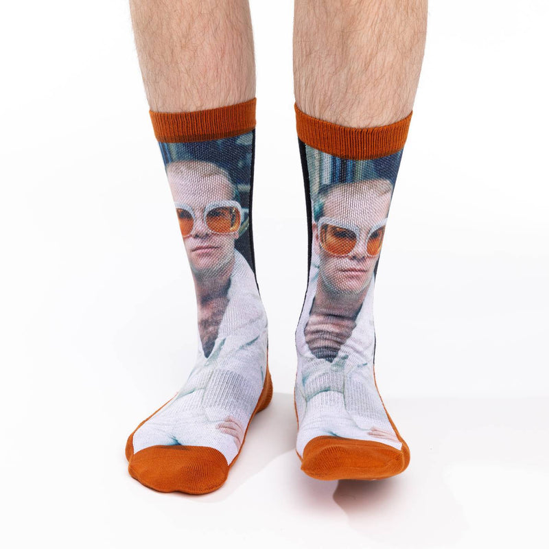 Men's Elton John, White Jacket Socks