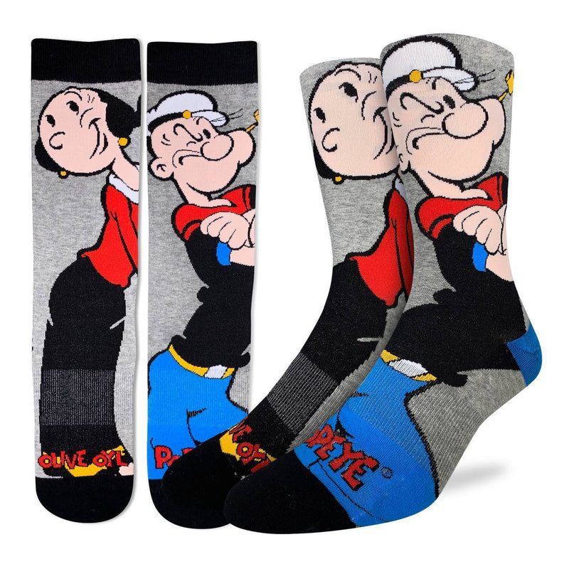 Men's Popeye, Popeye and Olive Socks