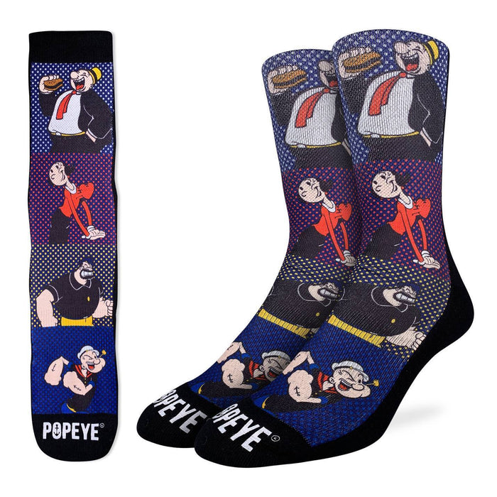 Men's Popeye, Comic Book Characters Socks