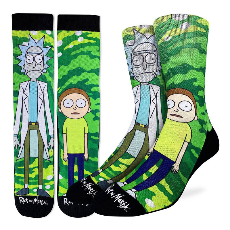 Men's Rick and Morty, Standing Together Socks