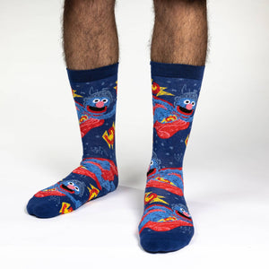 Men's Sesame Street, Super Grover Socks