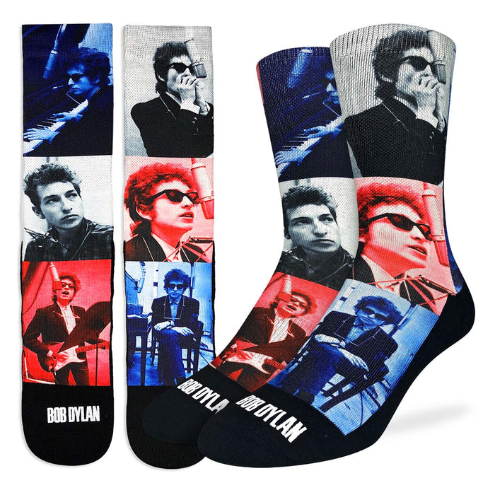 Men's Bob Dylan, Red & Blue Socks