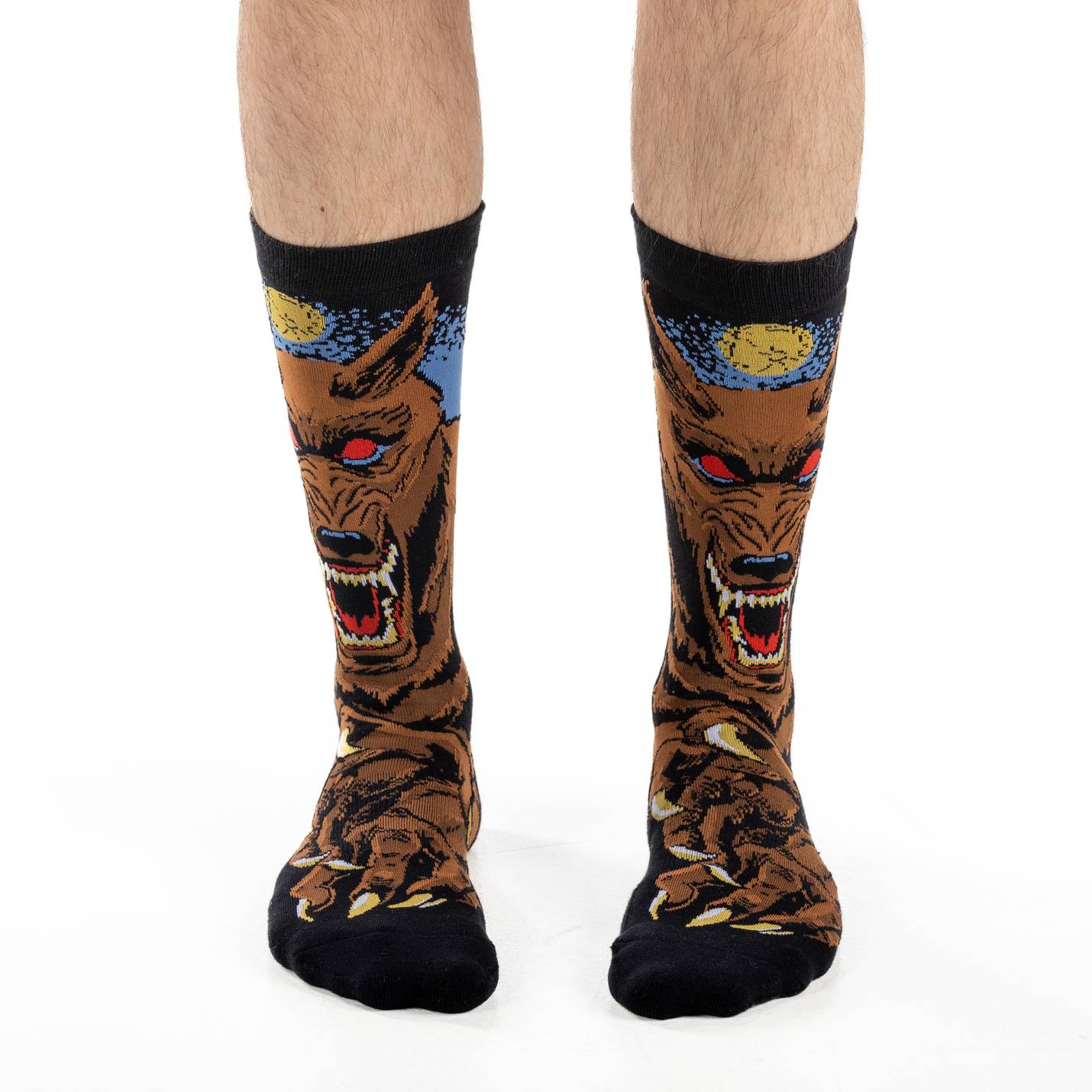 Men's Evil Werewolf Halloween Socks – Good Luck Sock