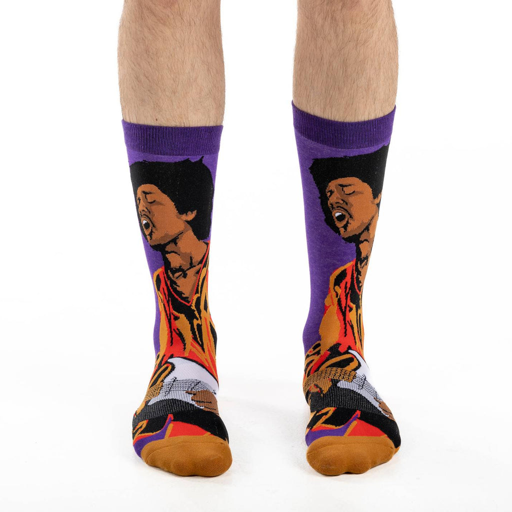 Men's Jimi Hendrix, Rocking Out Socks