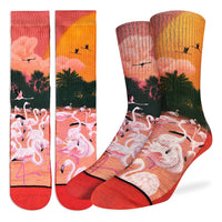 Men's Flamingos in the Sunset Socks