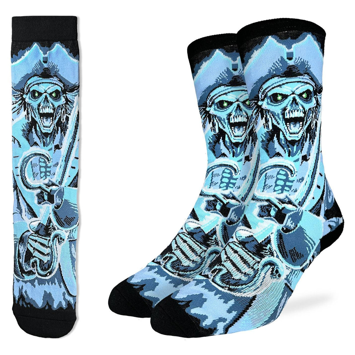 Men's Evil Ghost Pirate Halloween Socks