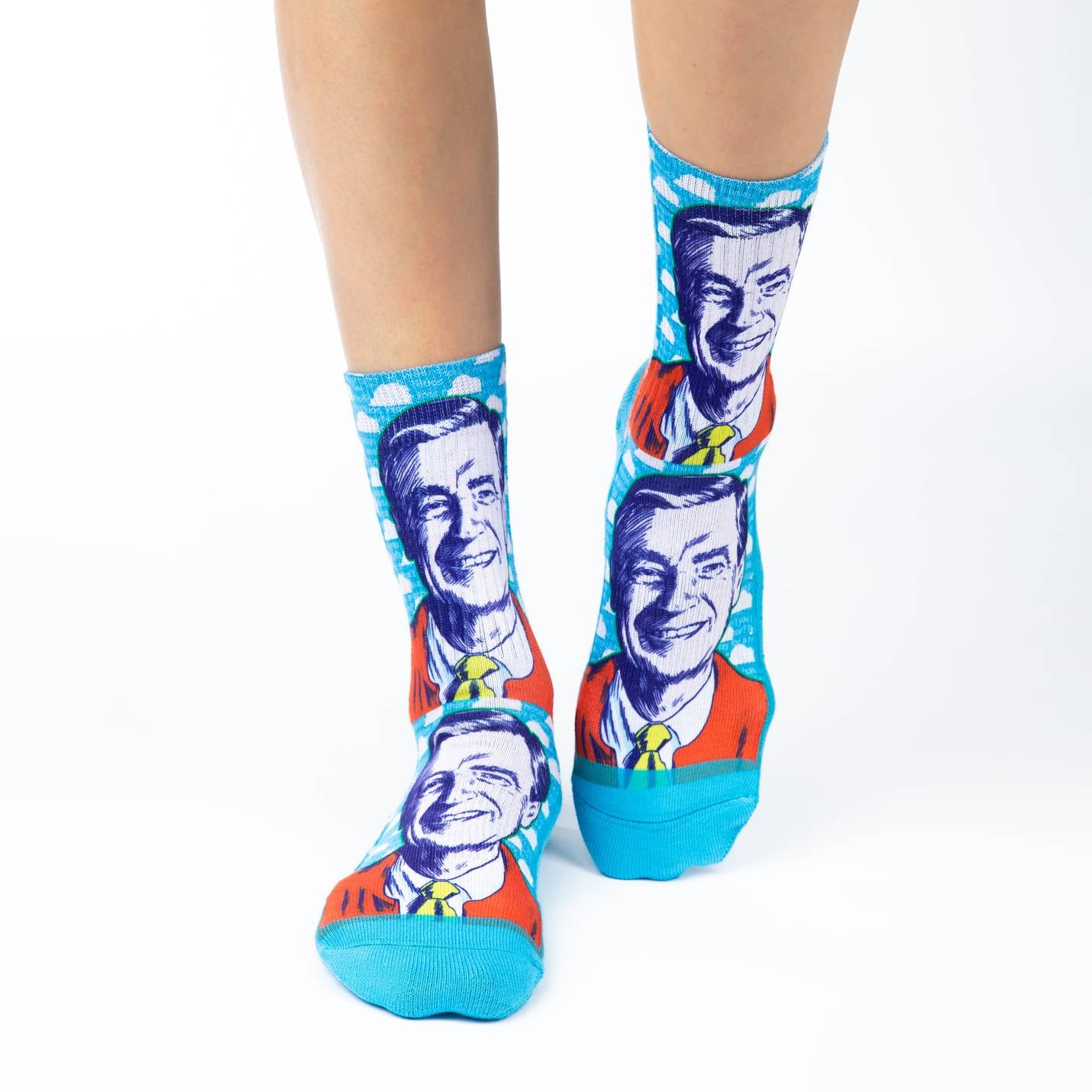 Women's Mister Rogers, Pop Art Socks – Good Luck Sock