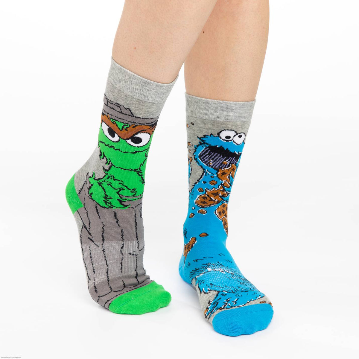 Women's Sesame Street, Oscar and Cookie Monster Socks