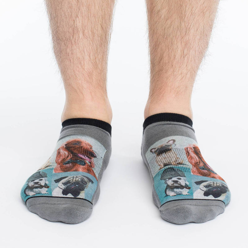 Men's Dashing Dogs Ankle Socks