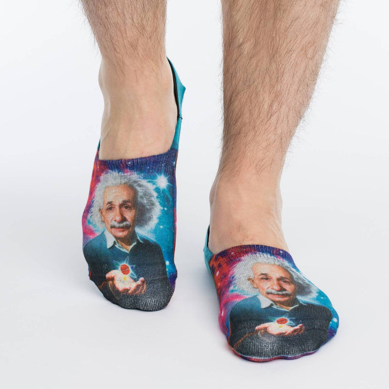 Men's Albert Einstein, Atomic No Show Socks