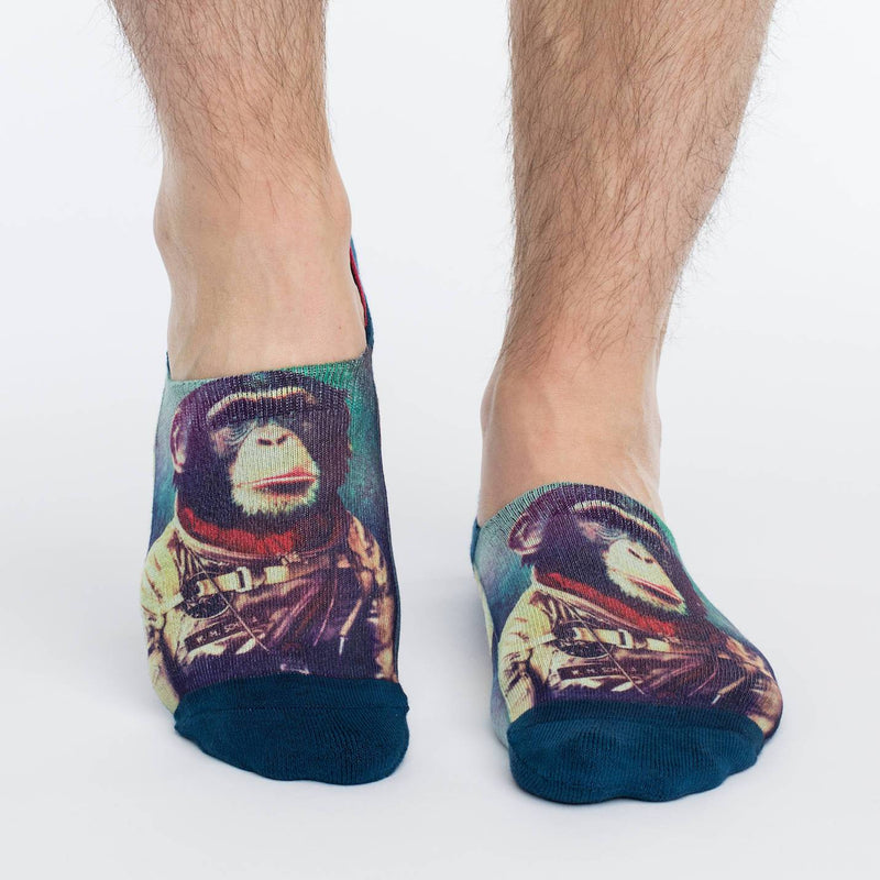 Men's Space Monkey No Show Socks