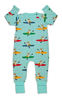 Corgi's Kayaking Baby Pajamas