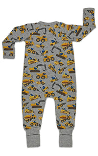 Construction Vehicles Baby Pajamas