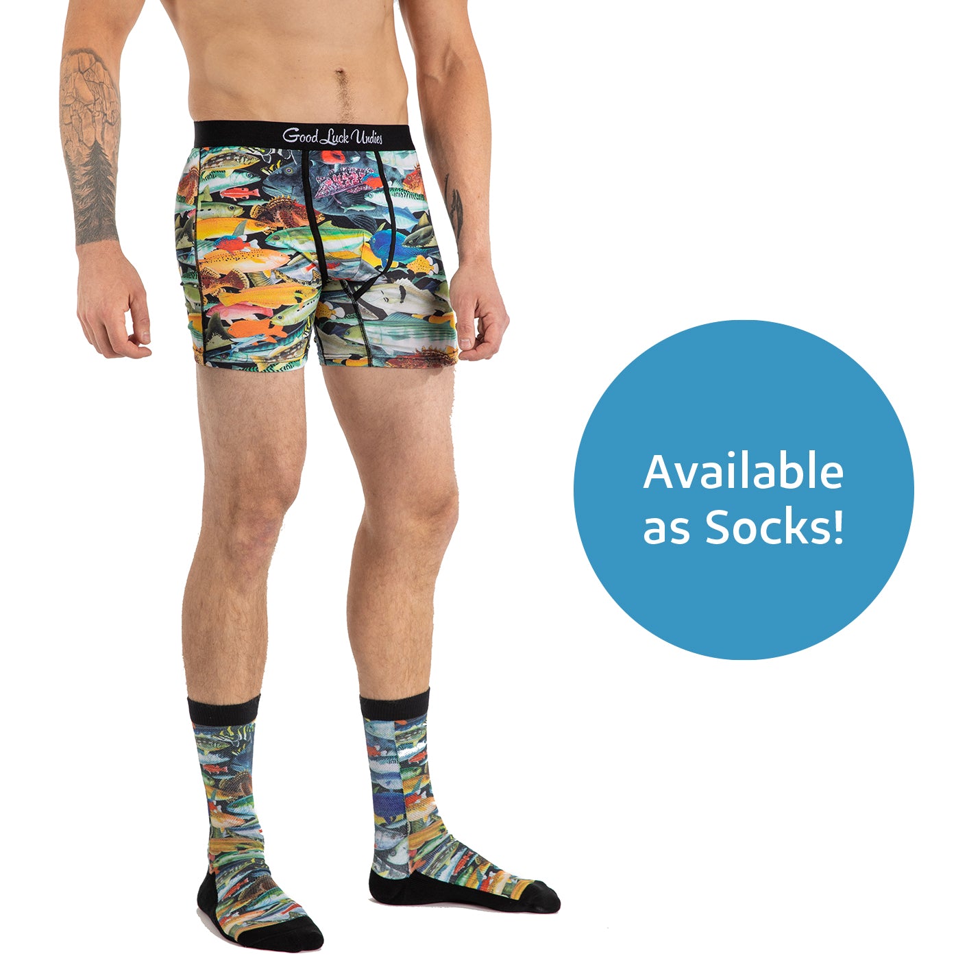 Male Cool Fishing Just Fish It Underwear Fisherman Boxer Briefs Soft Shorts Panties  Underpants
