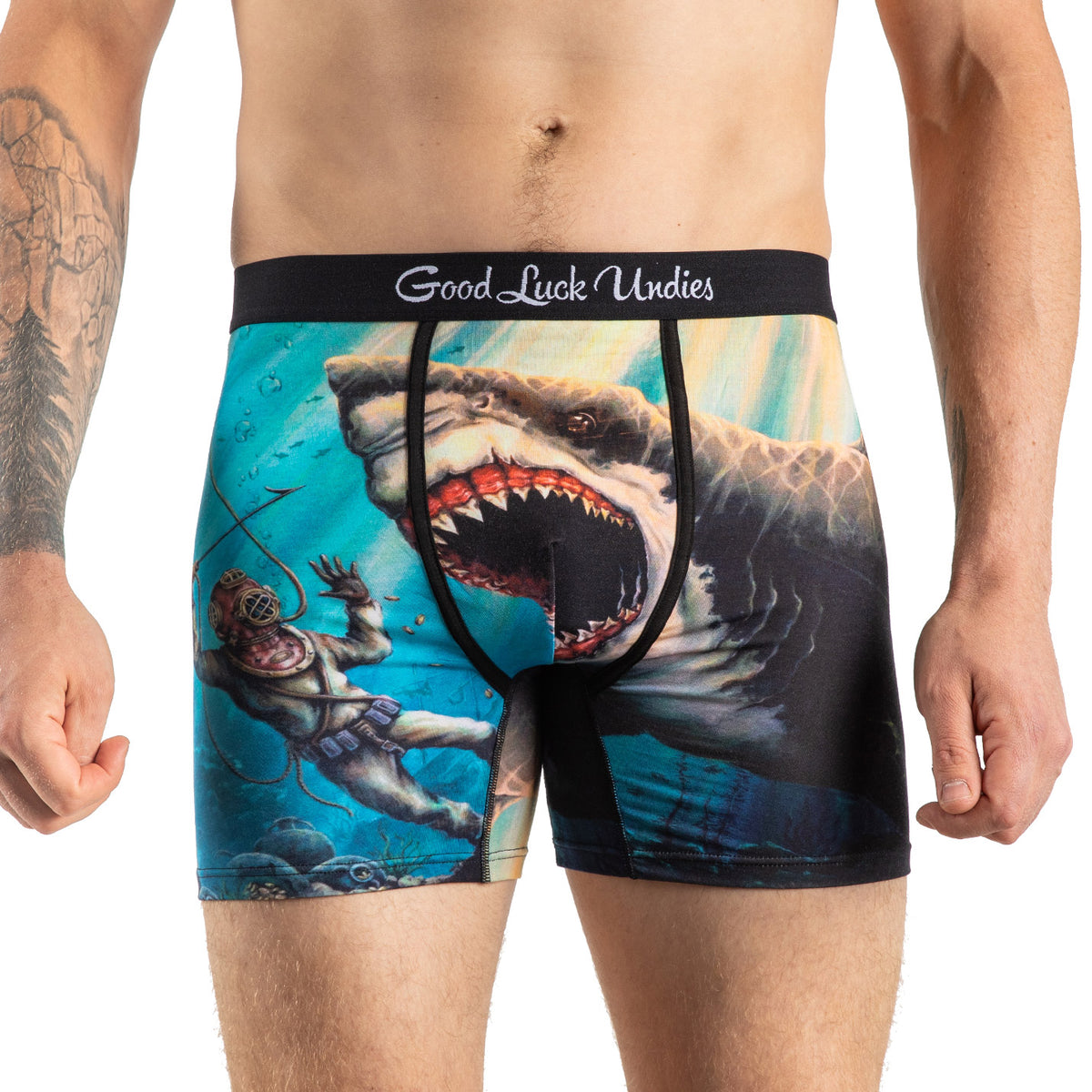 JHKKU Shark Men's Brief Underwear Lightweight Stretchy Comfortable