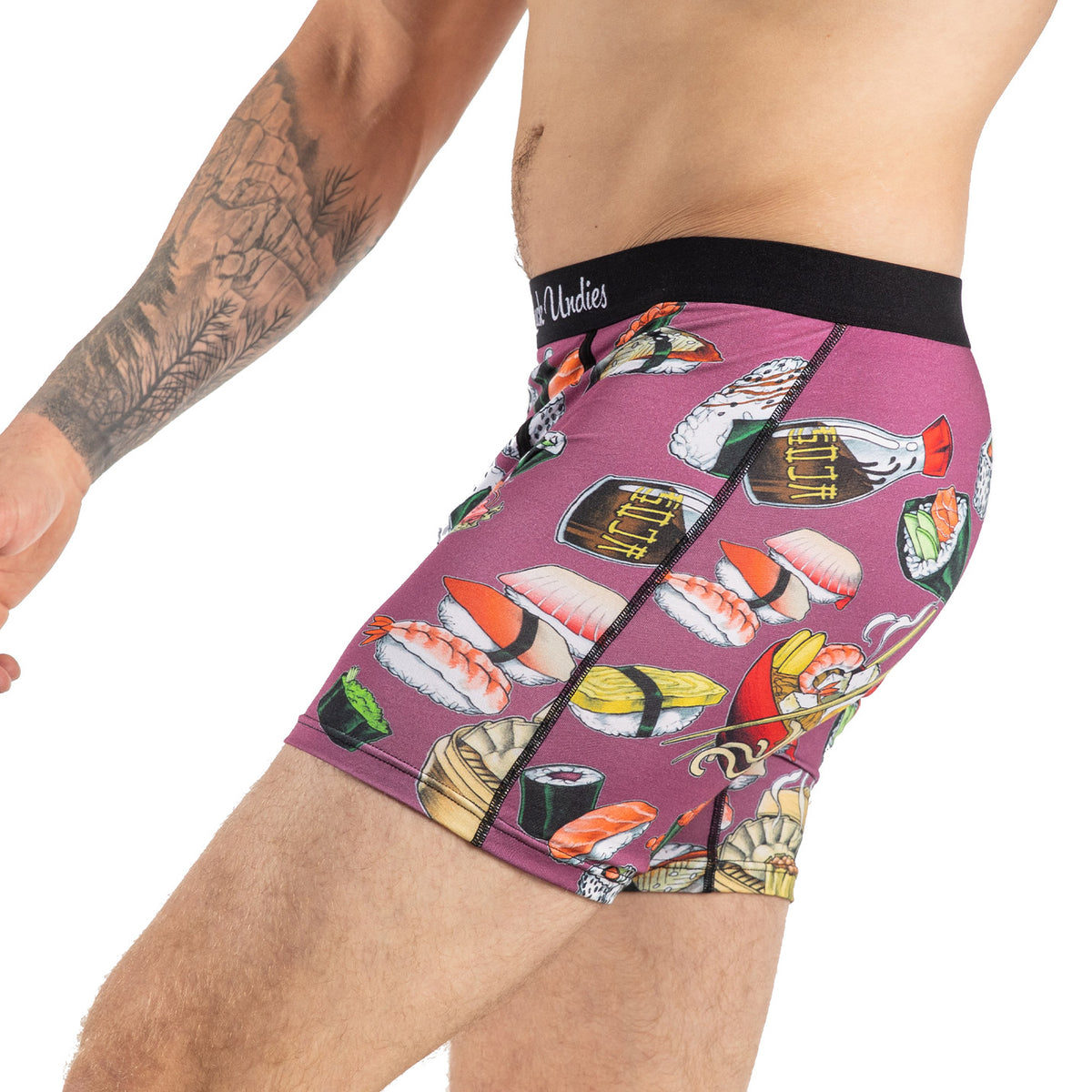 Male Sexy Sushi Otter Underwear Boxer Briefs Men Breathbale Shorts  Underpants