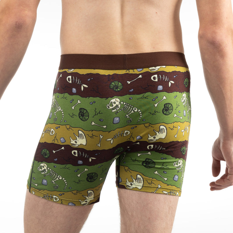 Men's Dinosaur Fossil Layers Underwear