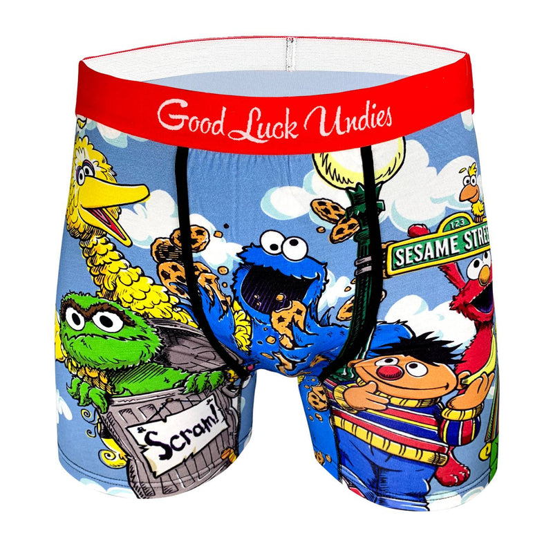 Sesame Street Men's Underwear by Good Luck Socks 