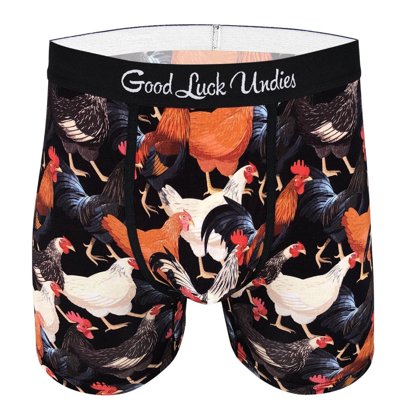Men's Chickens and Roosters Underwear – Good Luck Sock