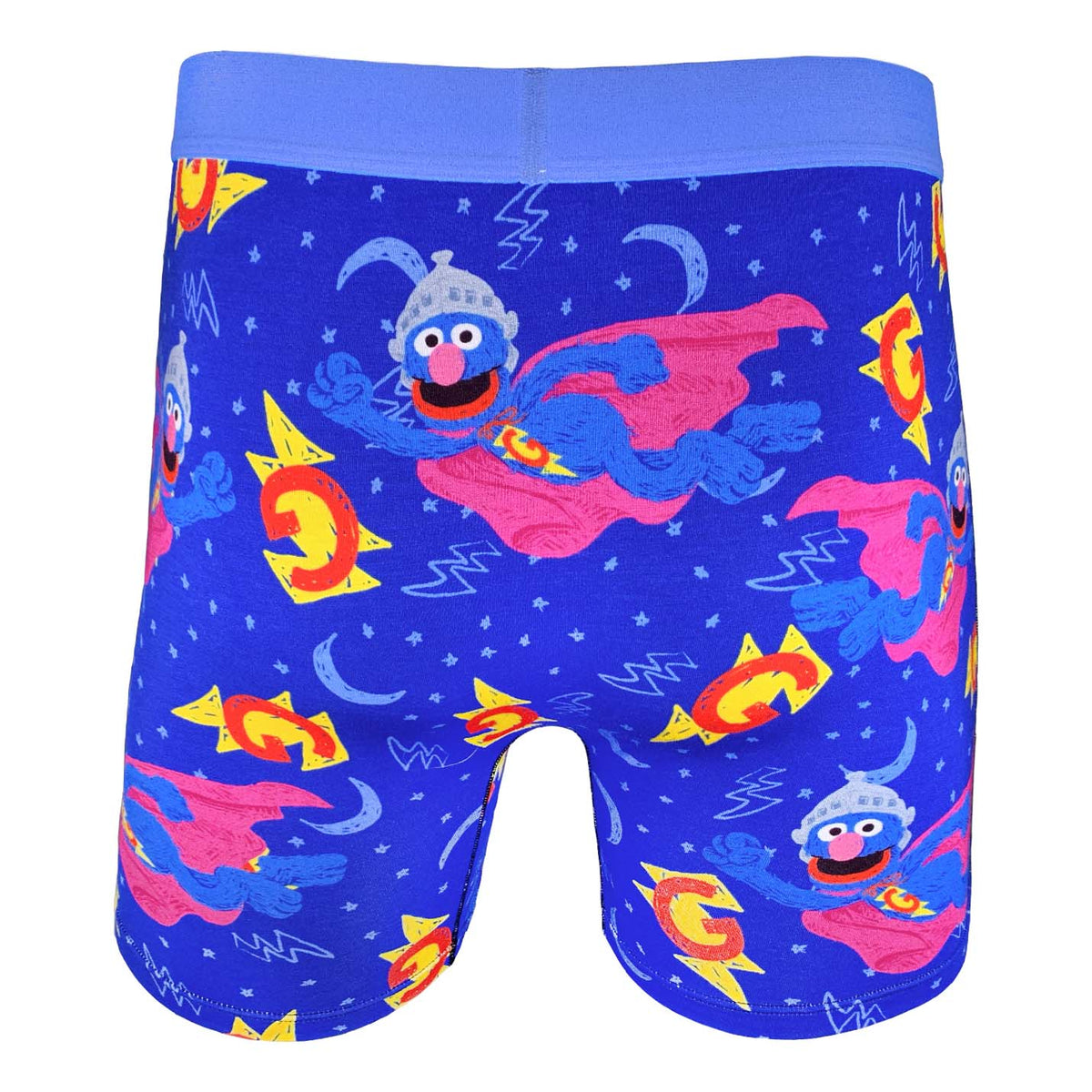  Boxer Shorts, Men's Sesame Street, Cookie Monster Boxer  Briefs, Underwear, Open Front, Square Pants, Good Underwear, Soft  Underwear, Breathable, Sweat Absorbent, 3D Structure, Large Size,  Antibacterial, Odor-Resistant, Stylish, Solid