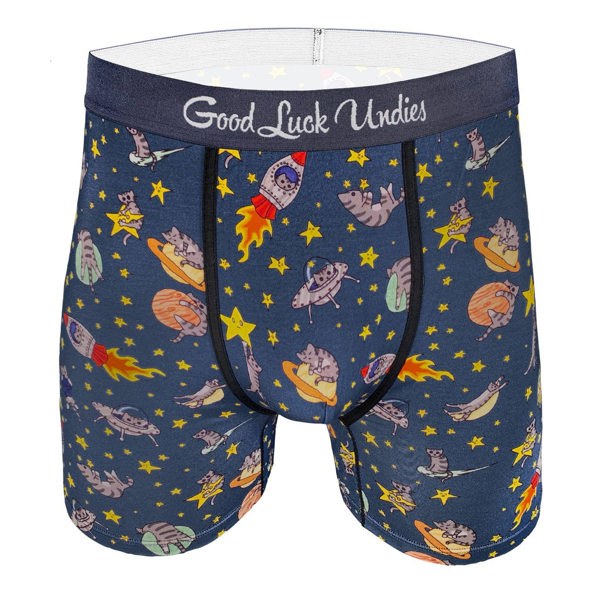 Men's Space Cats Underwear – Good Luck Sock