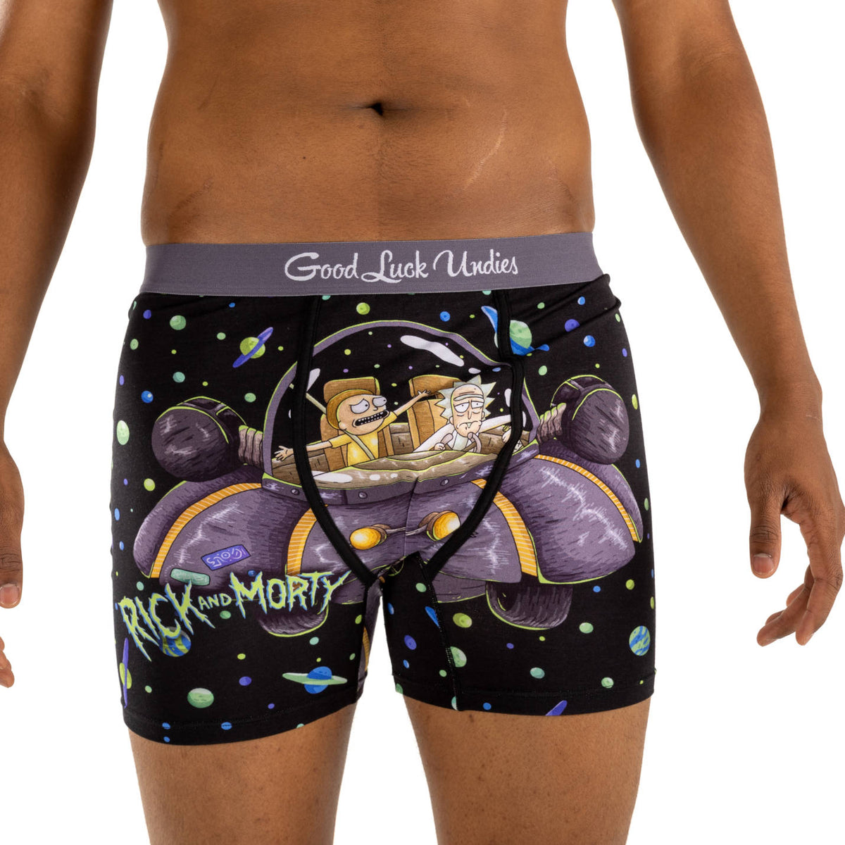 Men's Rick and Morty, Space Cruiser Underwear – Good Luck Sock